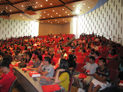 Group of students in orientation