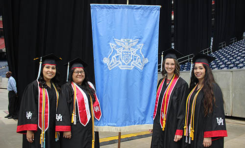 Jessica Guillen, Carla Flores, Paxton Tsika and Meghan Galvan  