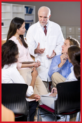 Doctor With Students