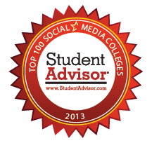 Top 100 Social Media Colleges Badge