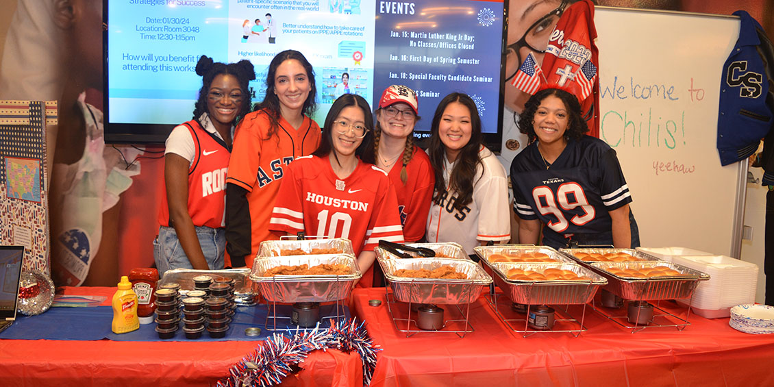 Group of students celebrating American culture