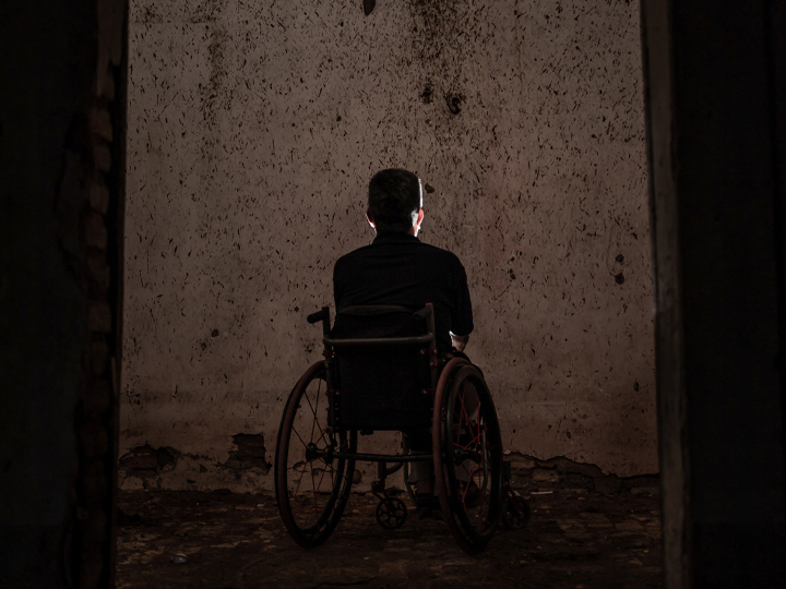 depression facing wall