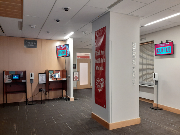 Student Health Center Closed