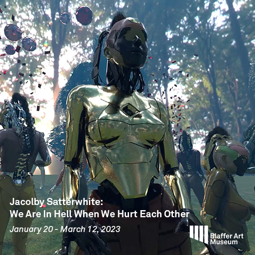 Jacolby Satterwhite, <em>We</em><i> Are In Hell When We Hurt Each Other</i> (video still), 2020. HD color video and 3D animation with sound, 24:22 minutes. Courtesy of the artist and Mitchell-Innes & Nash, New York.