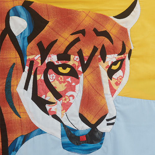 <em>
Men
turning
into
Tigers</em>,
(detail)
2022.
©
Christopher
Myers
2023.
Courtesy
the
artist
and
James
Cohan,
New
York.
Photo
by
Phoebe
d’Heurle.