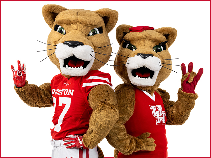 UH Mascots Shasta and Sasha