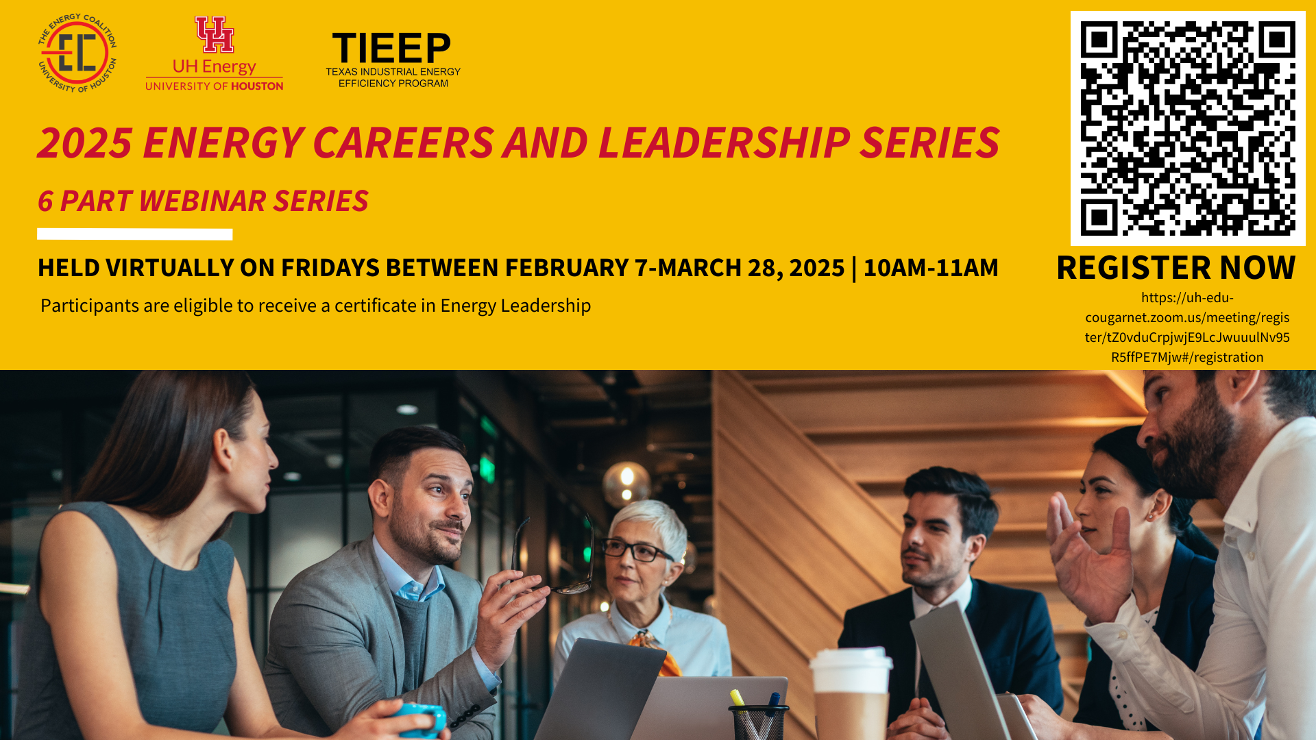 UH Energy Careers & Leadership Webinar Series and Certificate in Energy Leadership