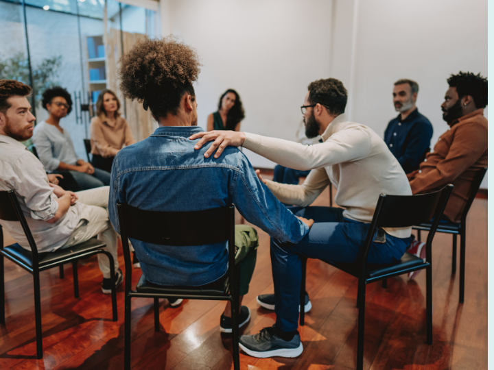 Support group with chairs