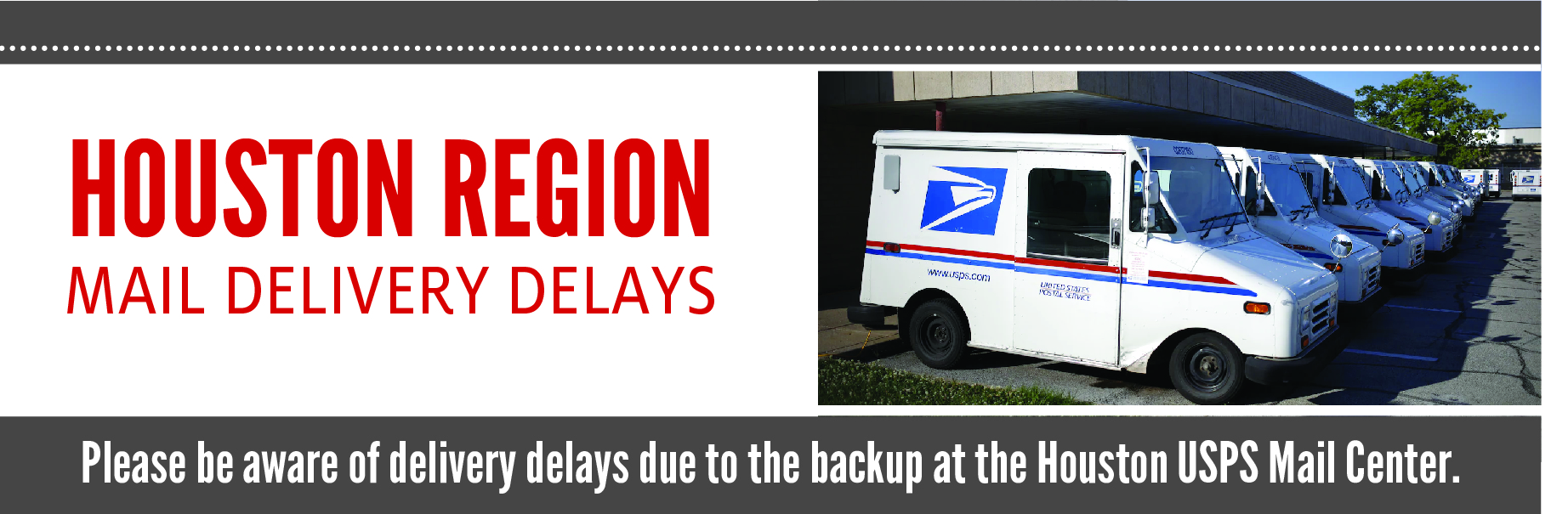usps mail delivery delays