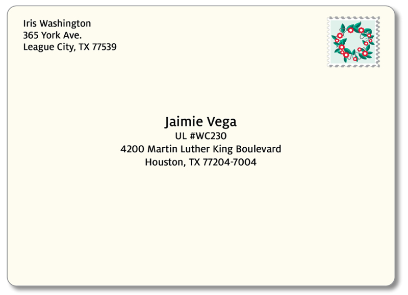 mailing address example floor