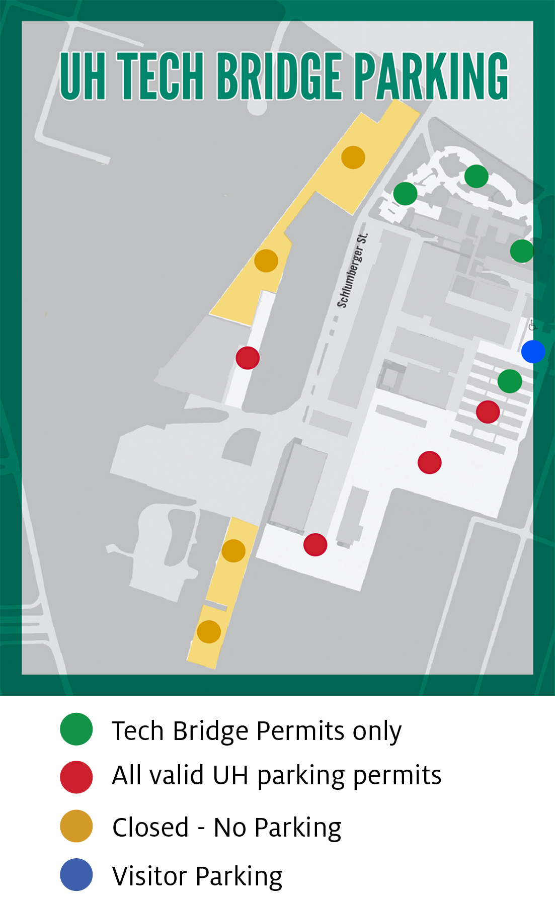 Tech Bridge parking map