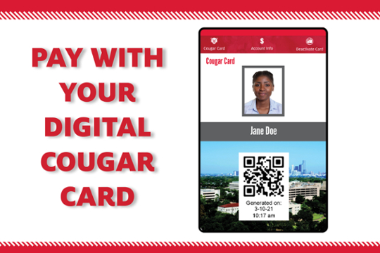 Pay with your Digital Cougar Card