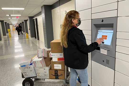 Mail and Package Lockers Installed at the Ezekiel Cullen Building
