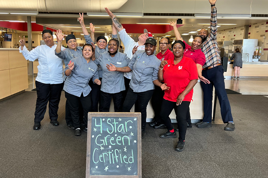 UH Dining Has Its Second 3-Star, and First 4-Star Certified Green Restaurant 