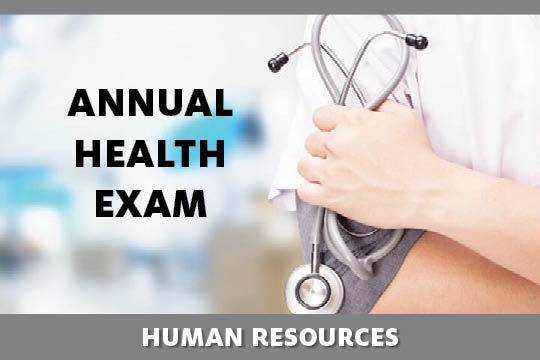 HR Reminder to Get an Annual Preventive Health Exam