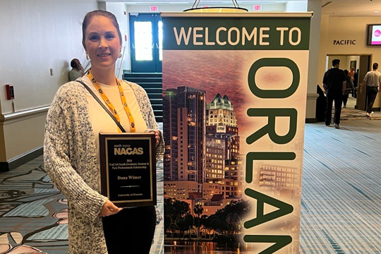 Dana Wimer Receives Award at NACAS South Annual Conference 