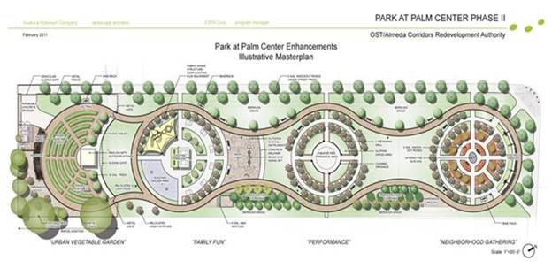 Park at Palm center ilustrative masterplan