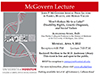 2012 McGovern Lecture - Flyer - small image