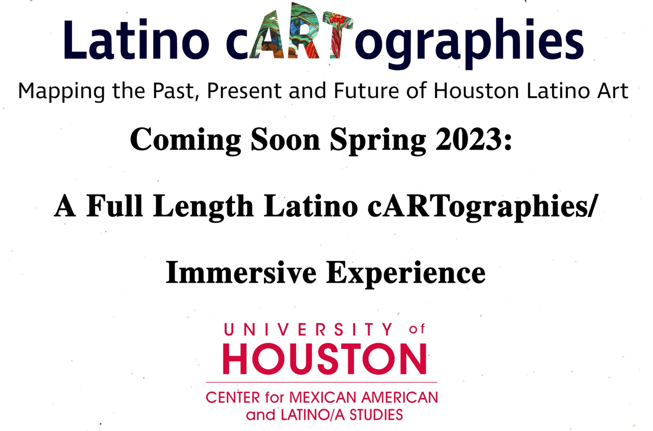 Latino cARTogrpahies Announcement