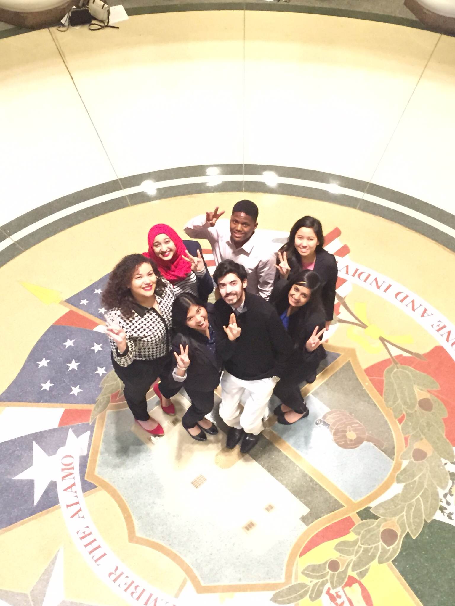UH COMD NSSLHA Students visit Texas State Capitol