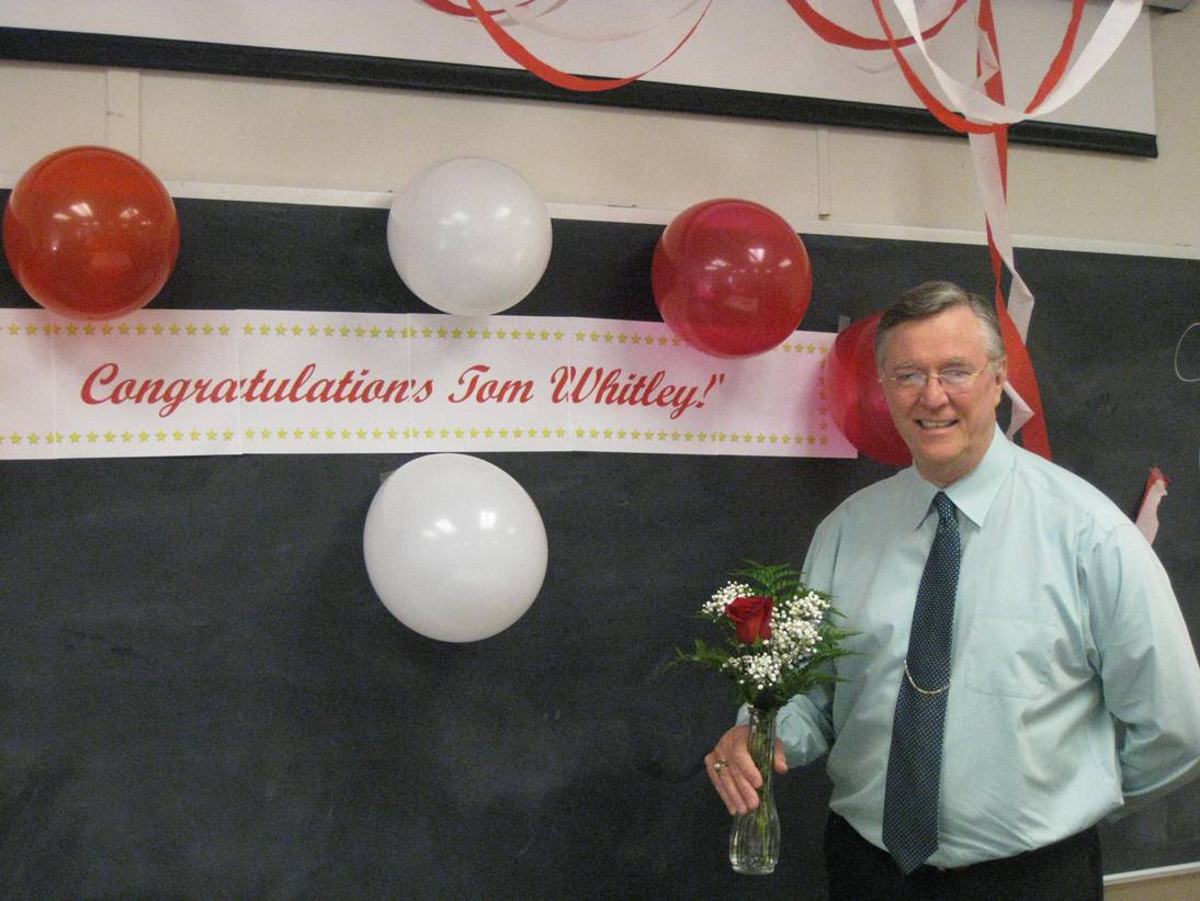 Congratulations, Mr. Whitley!