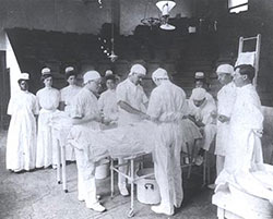 Photo of the surgical amphitheater at Howard University