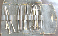 Photo of early pocket surgical kit