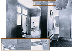 Photo of waiting room at a segregated clinic 