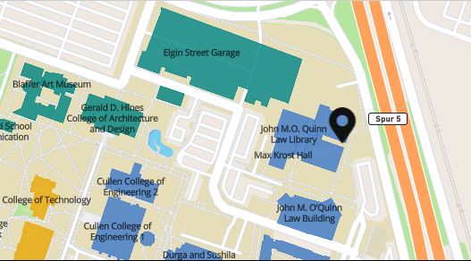 Teaching Unit 2 Building Location on Campus Map