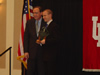 Dr. Brian McFarlin receiving the 2006-2007 Provost Core Award for Teaching Excellence!