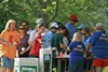 Pausing for a drink - Cystic Fibrosis Walk 2009 