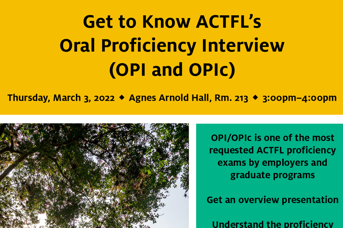 Get to Know ACTFL’s Oral Proficiency Interview