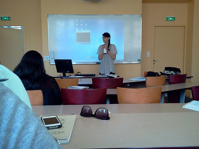 In class at the Université Catholique de l'Ouest