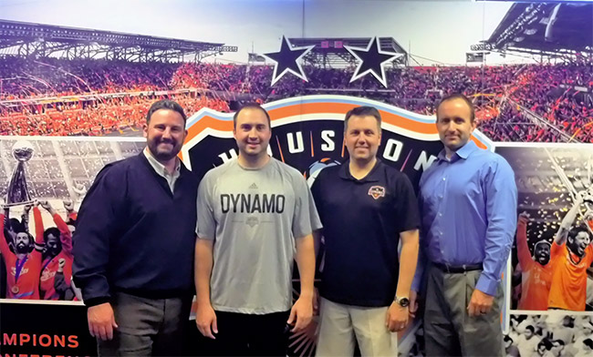 Dr. Josh Yellen and Dr. Mark Knoblauch visited Athletic Trainers at the Houston Dynamo