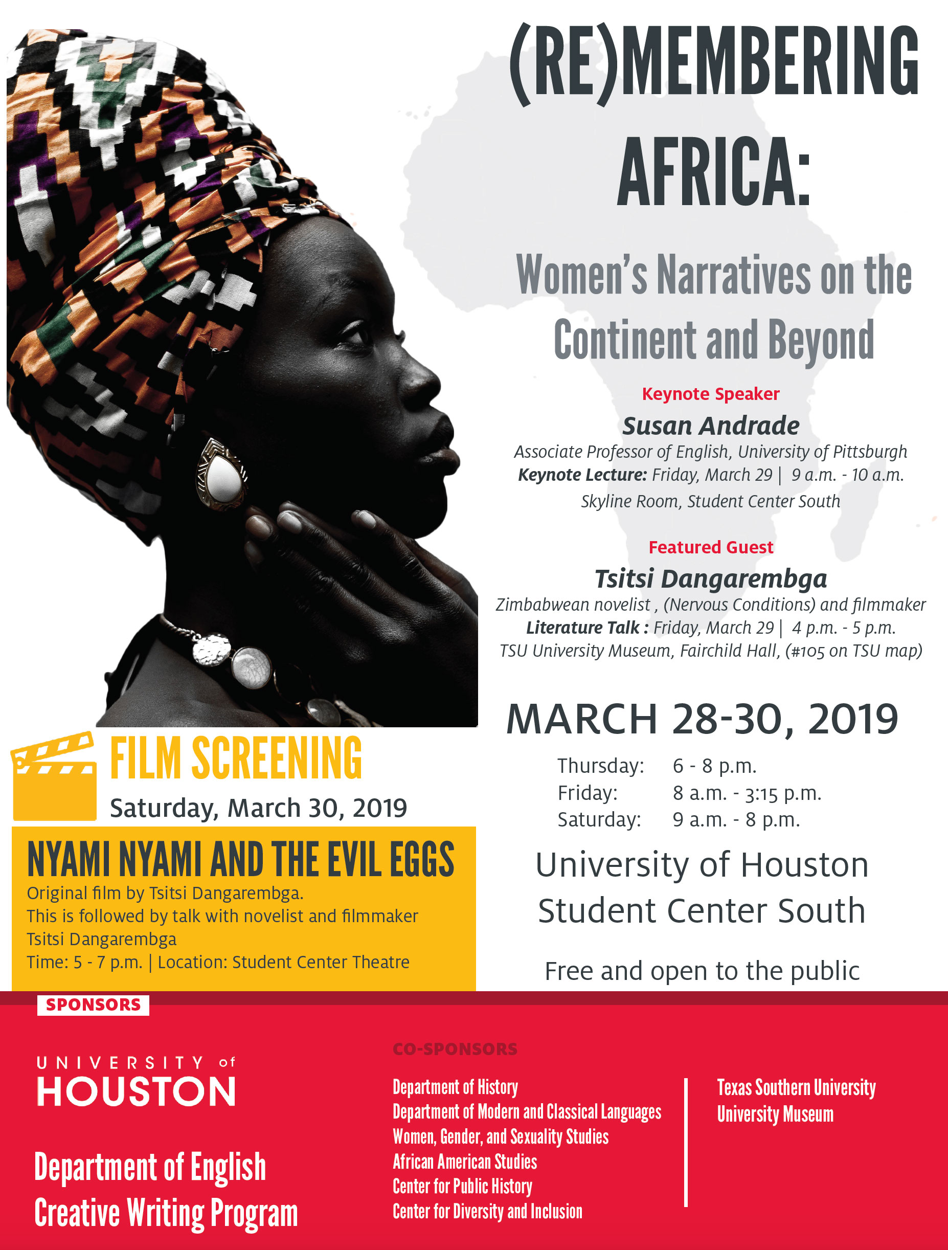 African Women’s Literature and Film Conference March 2930, 2019