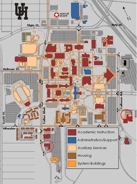 Map to Psychology Services Research Center