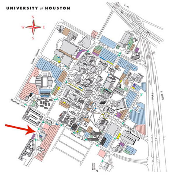 U Of H Campus Map Our Location - University Of Houston