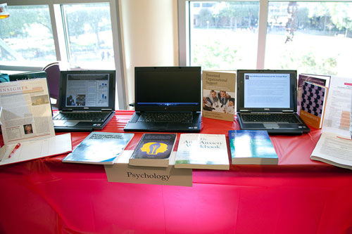 Display with Research books