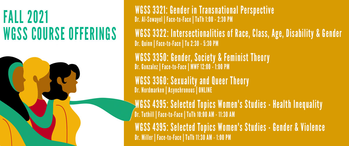 WGSS Fall 2021 Course listings