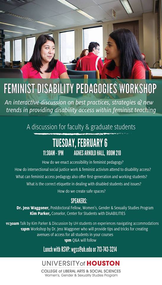 Feminist Disability Pedagogies Workshop