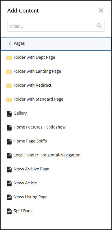 Add Content Menu Pages illustration