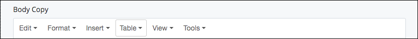 WYSIWYG-table-insertion-options