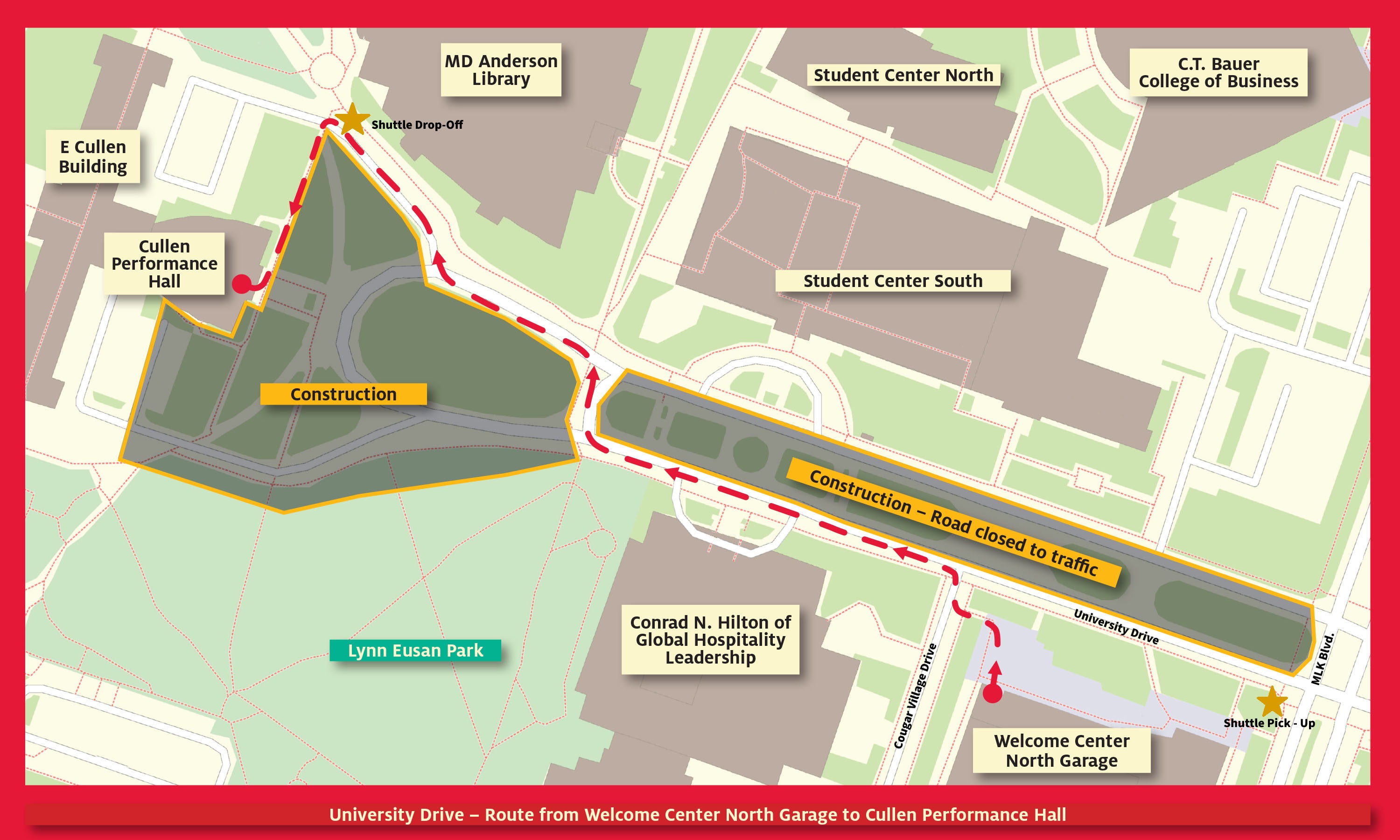 CPH Commencement Parking Map CPH Commencement Parking Map