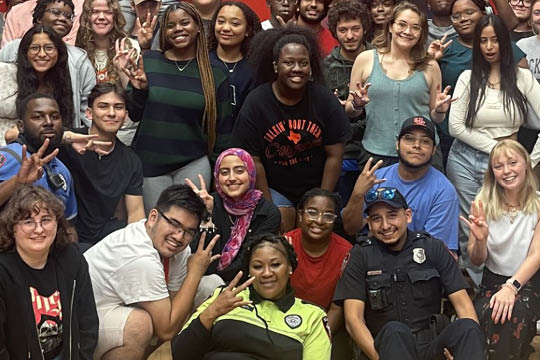 UHPD Builds Trust with Students at Moody Towers