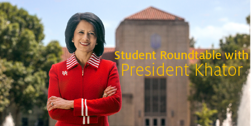 Student  Roundtable with President Khator