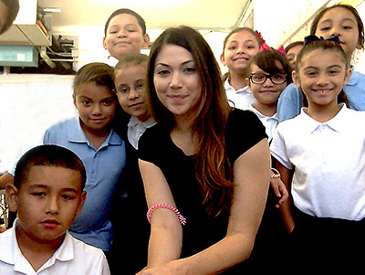 Christina Torango with her Students at Pugh Elementary