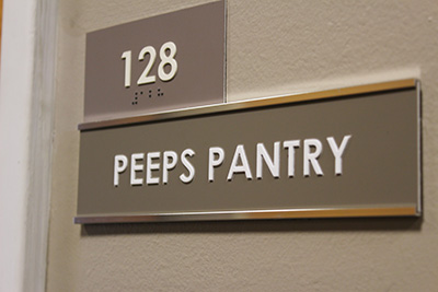 Peeps Pantry Sign