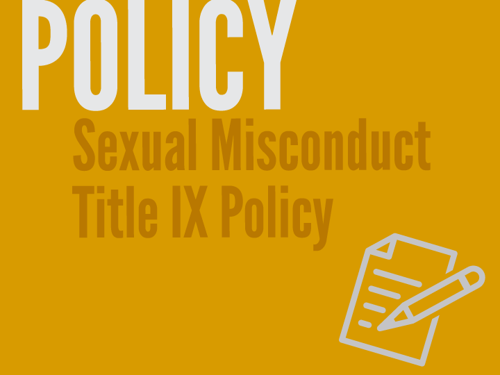 Sexual Misconduct Policy
