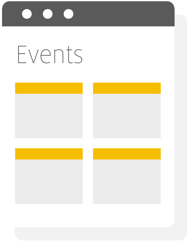 events screen illustration