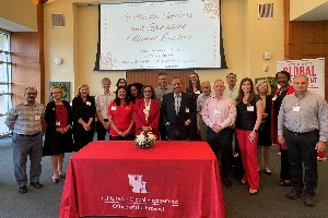 Faculty and Provost at UH Fulbright Alumni Luncheon